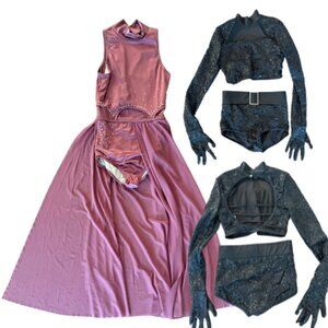 Weissman Girls Solo Dance Costumes – Size MA (Medium Child)